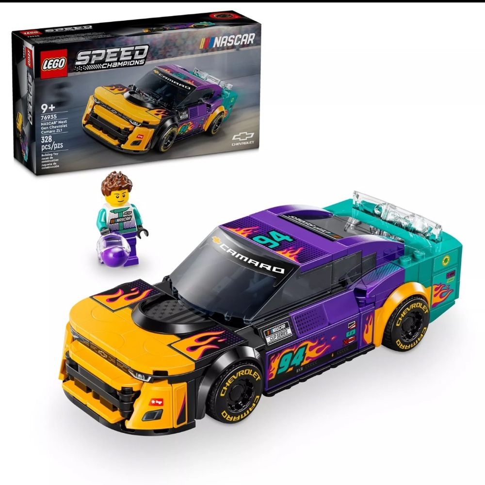 Lego Speed Champions: 328pc. NASCAR NEXT GEN CHEVROLET CAMARO ZL1 #76935 #497